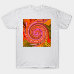 Swirl, swirl orange T-Shirt